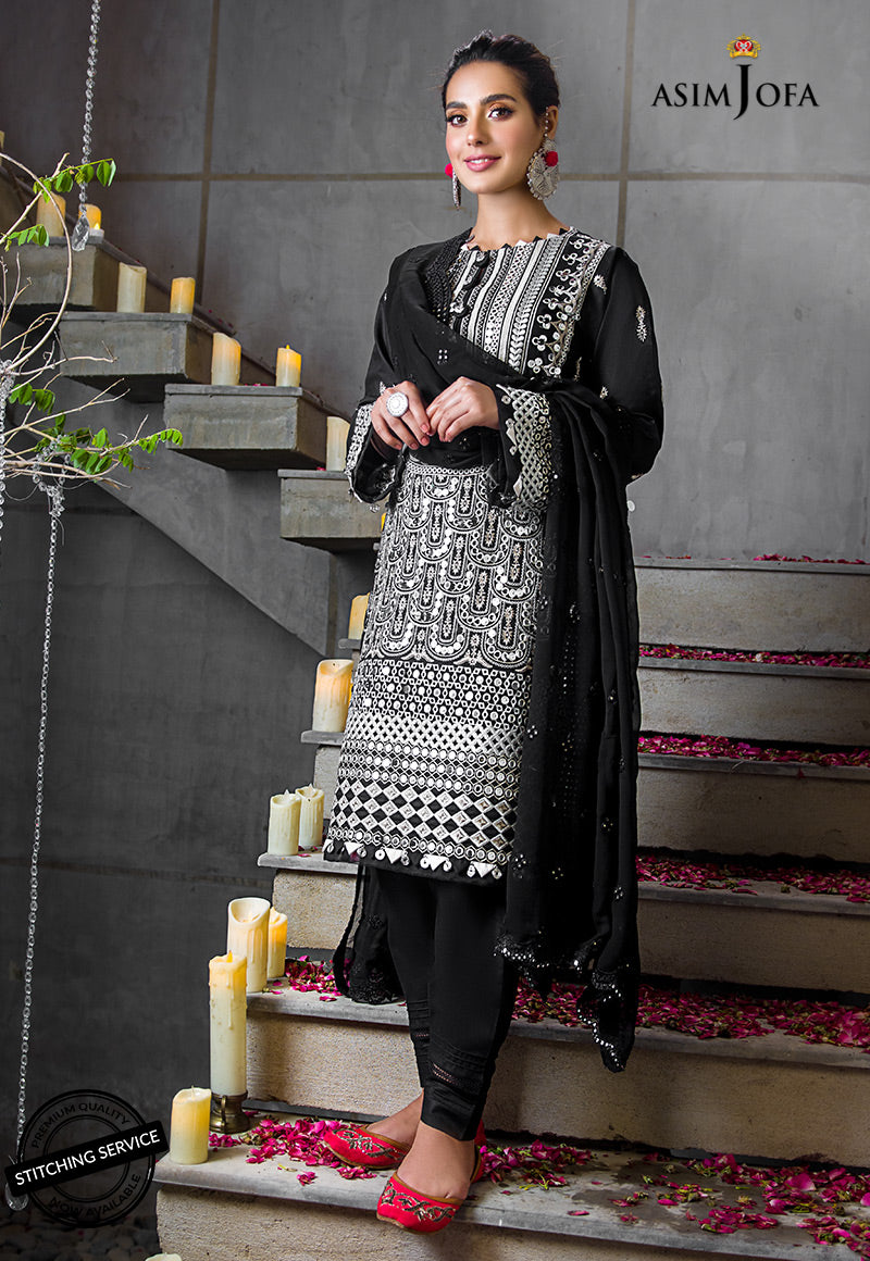 AJCK-02 | Asim Jofa Chikankari Eid Collection 2022 | Unstitched Embroidered Lawn Suit