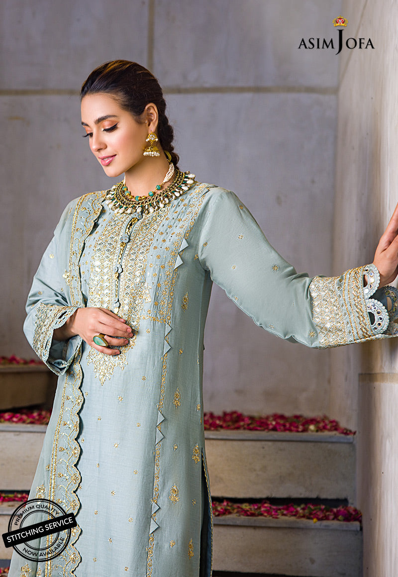 AJCK-03 | Asim Jofa Chikankari Eid Collection 2022 | Unstitched Embroidered Lawn Suit