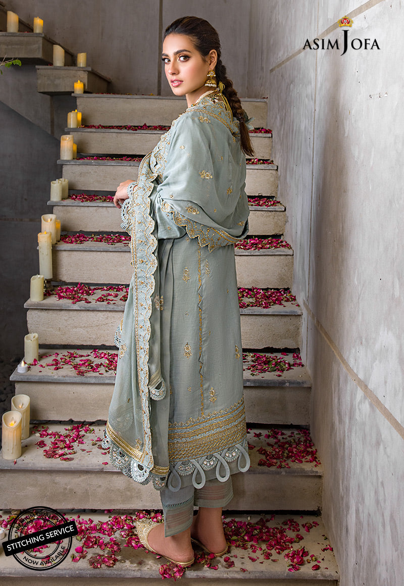 AJCK-03 | Asim Jofa Chikankari Eid Collection 2022 | Unstitched Embroidered Lawn Suit