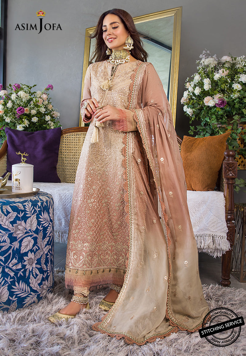 AJCK-04 | Asim Jofa Chikankari Eid Collection 2022 | Unstitched Embroidered Lawn Suit