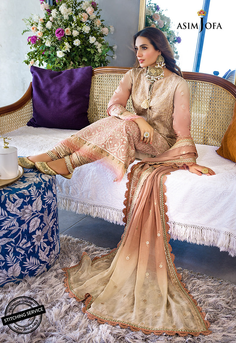 AJCK-04 | Asim Jofa Chikankari Eid Collection 2022 | Unstitched Embroidered Lawn Suit