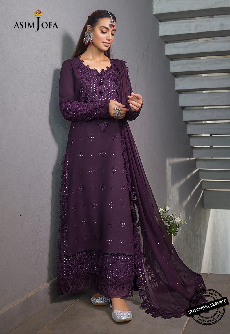 AJCK-05 | Asim Jofa Chikankari Eid Collection 2022 | Unstitched Embroidered Lawn Suit