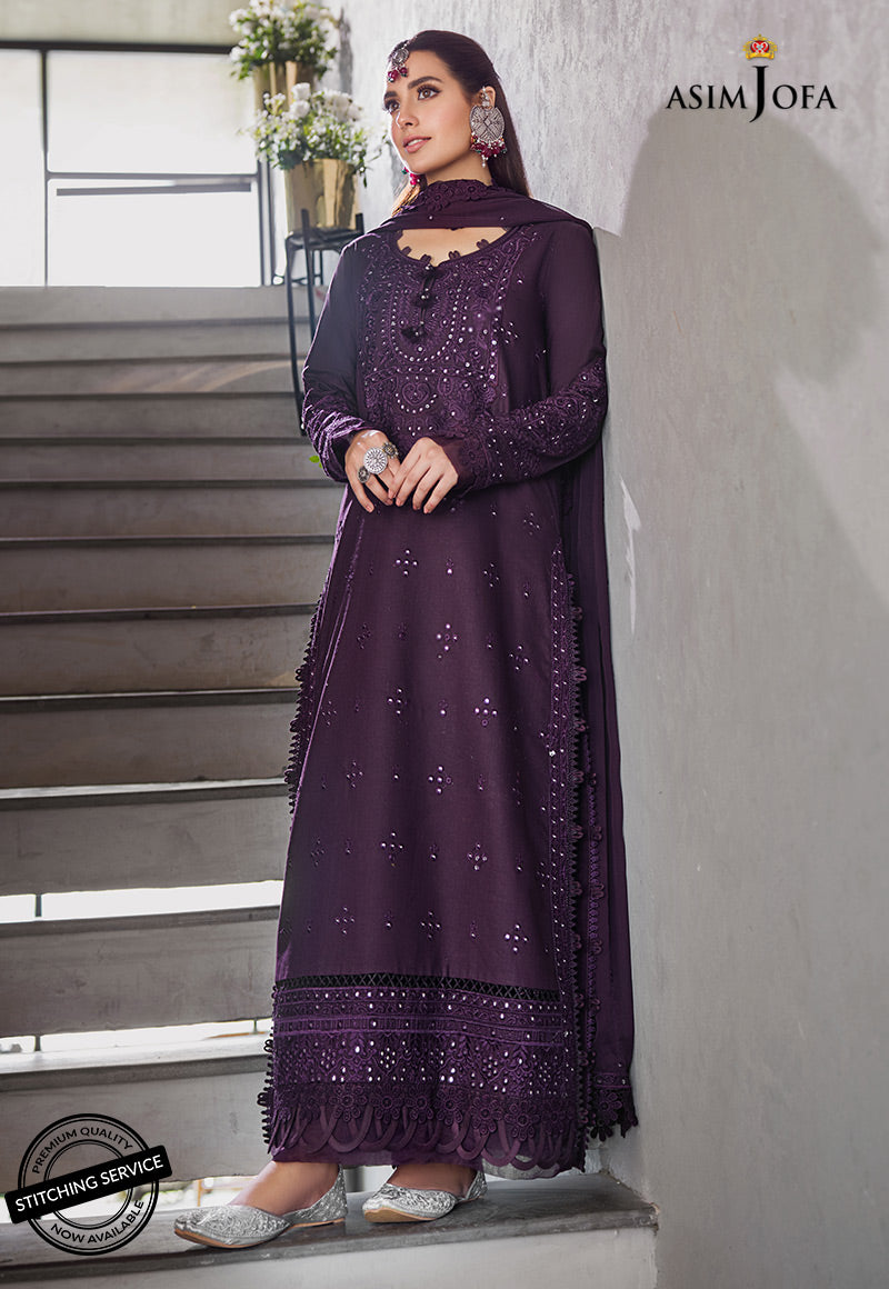 AJCK-05 | Asim Jofa Chikankari Eid Collection 2022 | Unstitched Embroidered Lawn Suit