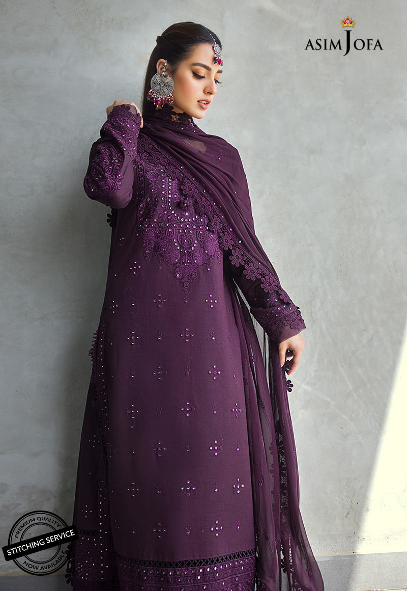 AJCK-05 | Asim Jofa Chikankari Eid Collection 2022 | Unstitched Embroidered Lawn Suit