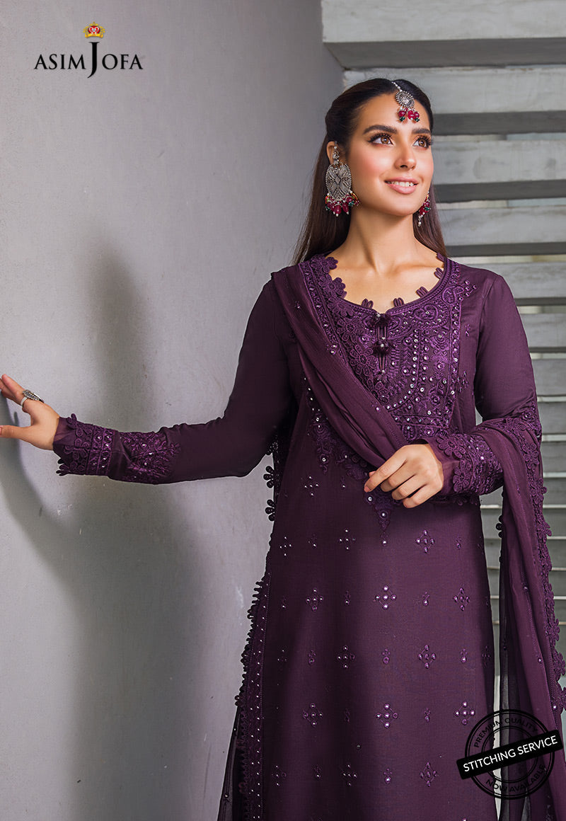 AJCK-05 | Asim Jofa Chikankari Eid Collection 2022 | Unstitched Embroidered Lawn Suit