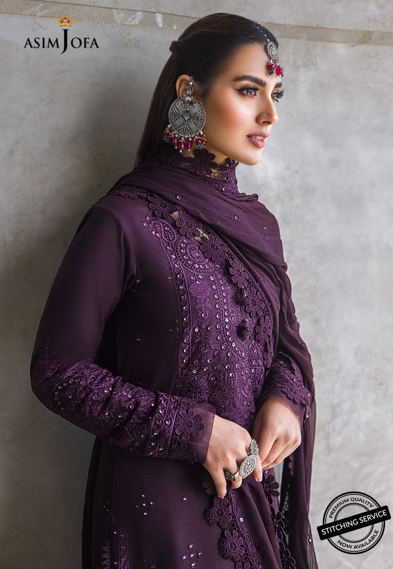 AJCK-05 | Asim Jofa Chikankari Eid Collection 2022 | Unstitched Embroidered Lawn Suit
