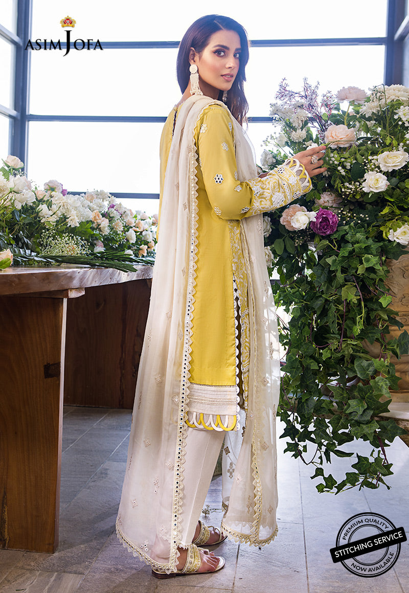 AJCK-06 | Asim Jofa Chikankari Eid Collection 2022 | Unstitched Embroidered Lawn Suit