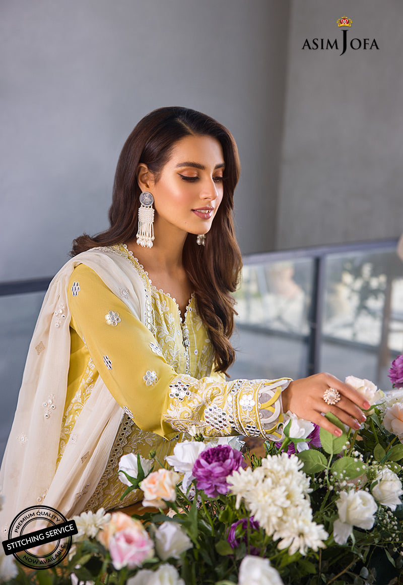 AJCK-06 | Asim Jofa Chikankari Eid Collection 2022 | Unstitched Embroidered Lawn Suit