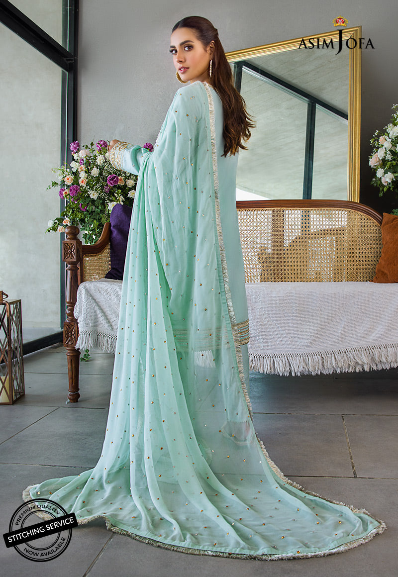 AJCK-07 | Asim Jofa Chikankari Eid Collection 2022 | Unstitched Embroidered Lawn Suit