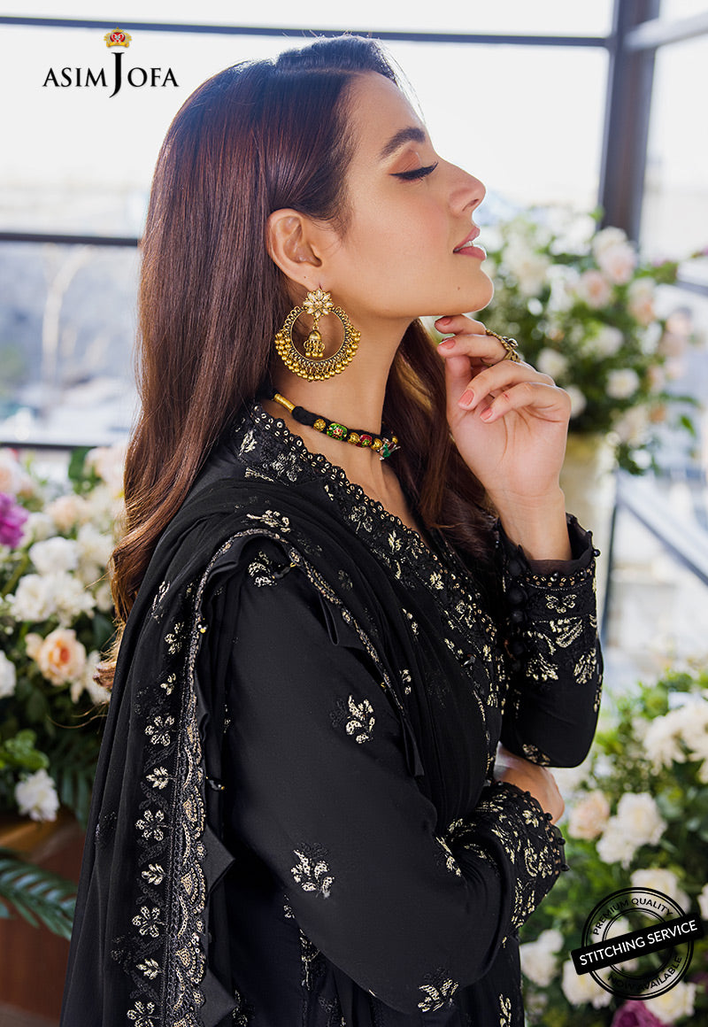 AJCK-08 | Asim Jofa Chikankari Eid Collection 2022 | Unstitched Embroidered Lawn Suit