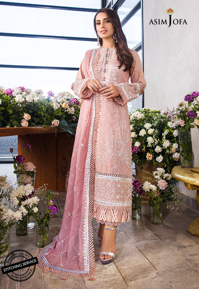 AJCK-09 | Asim Jofa Chikankari Eid Collection 2022 | Unstitched Embroidered Lawn Suit