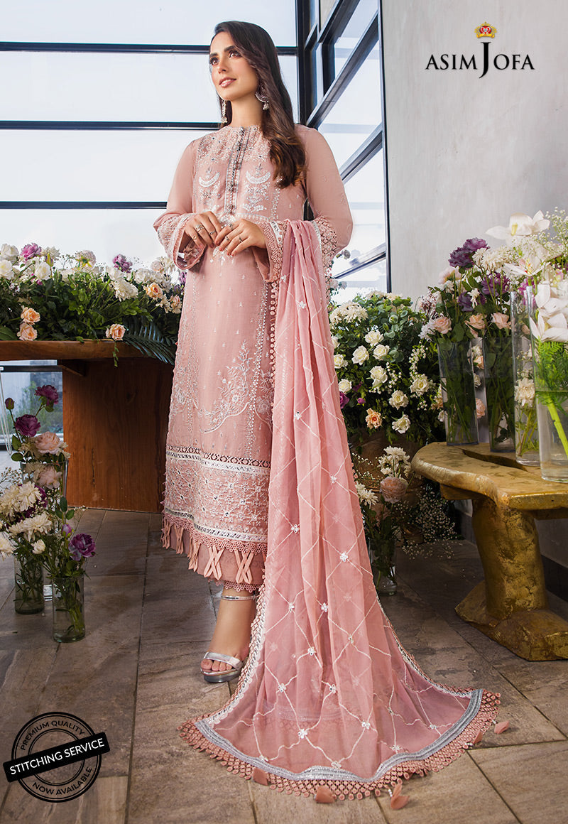 AJCK-09 | Asim Jofa Chikankari Eid Collection 2022 | Unstitched Embroidered Lawn Suit