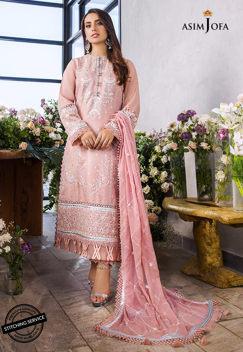 AJCK-09 | Asim Jofa Chikankari Eid Collection 2022 | Unstitched Embroidered Lawn Suit