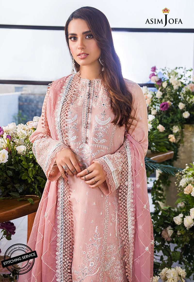 AJCK-09 | Asim Jofa Chikankari Eid Collection 2022 | Unstitched Embroidered Lawn Suit