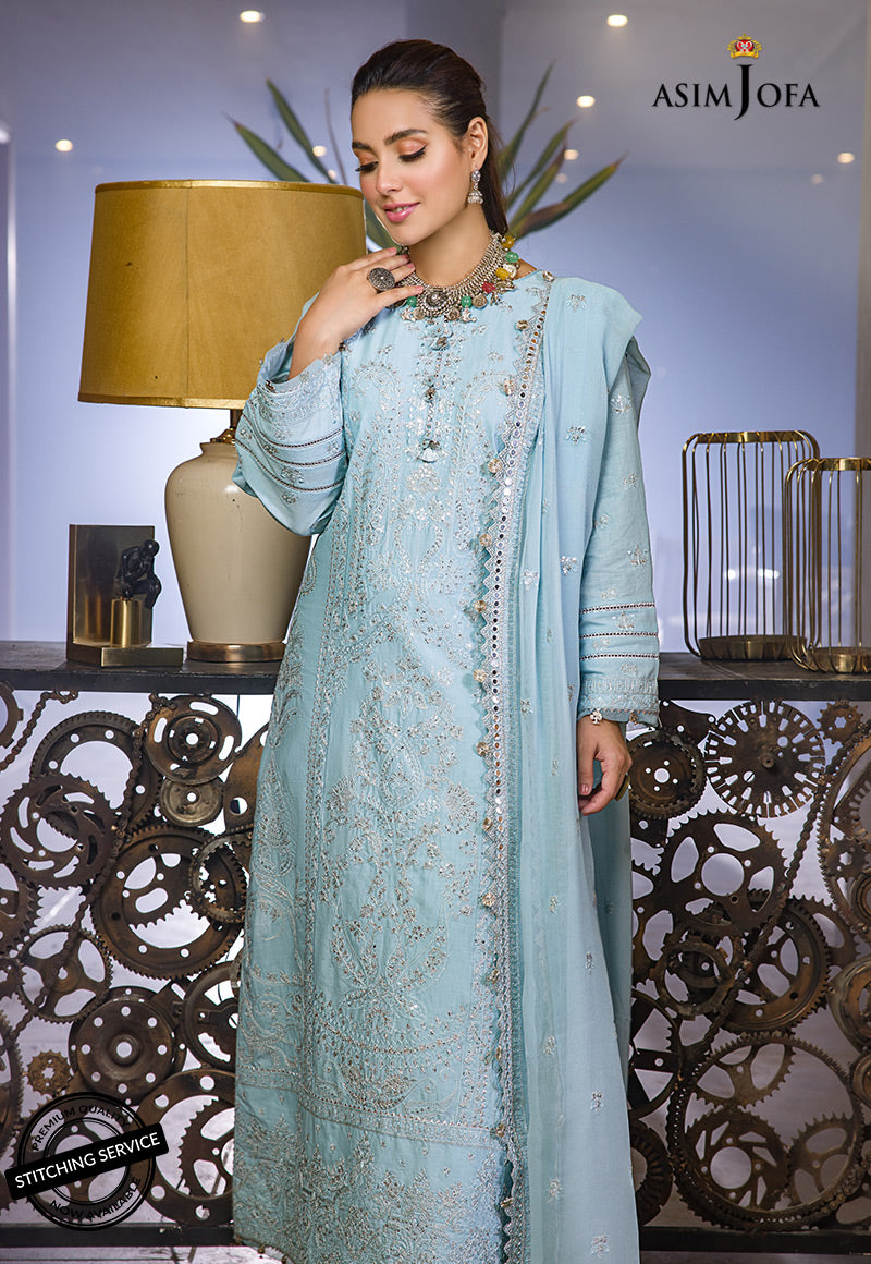 AJCK-11 | Asim Jofa Chikankari Eid Collection 2022 | Unstitched Embroidered Lawn Suit