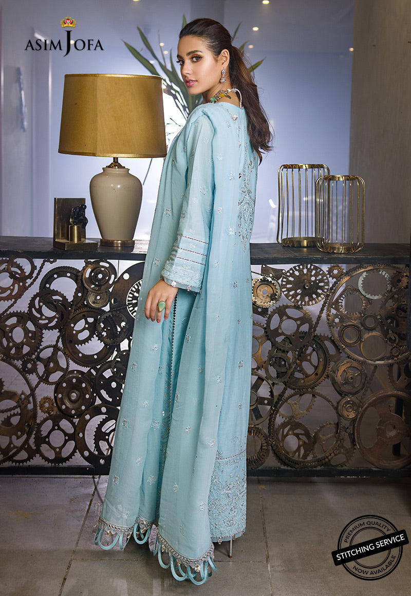 AJCK-11 | Asim Jofa Chikankari Eid Collection 2022 | Unstitched Embroidered Lawn Suit