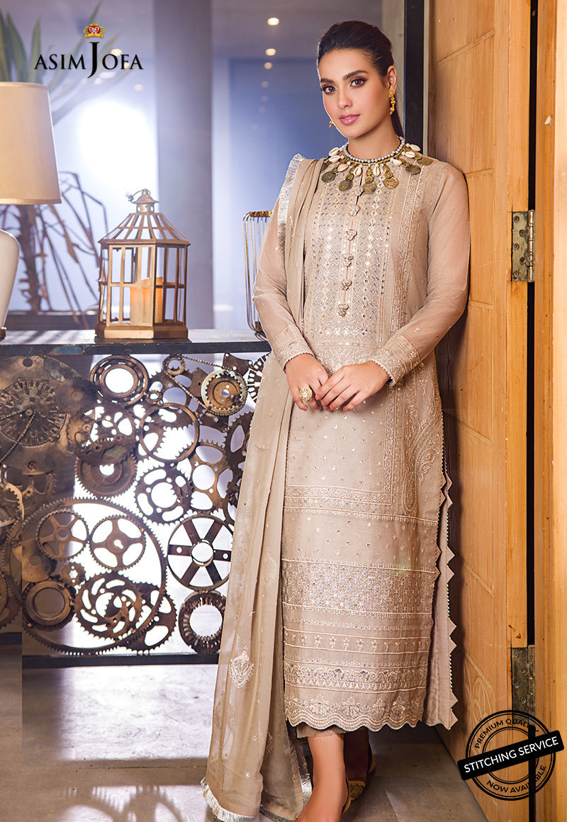 AJCK-12 | Asim Jofa Chikankari Eid Collection 2022 | Unstitched Embroidered Lawn Suit