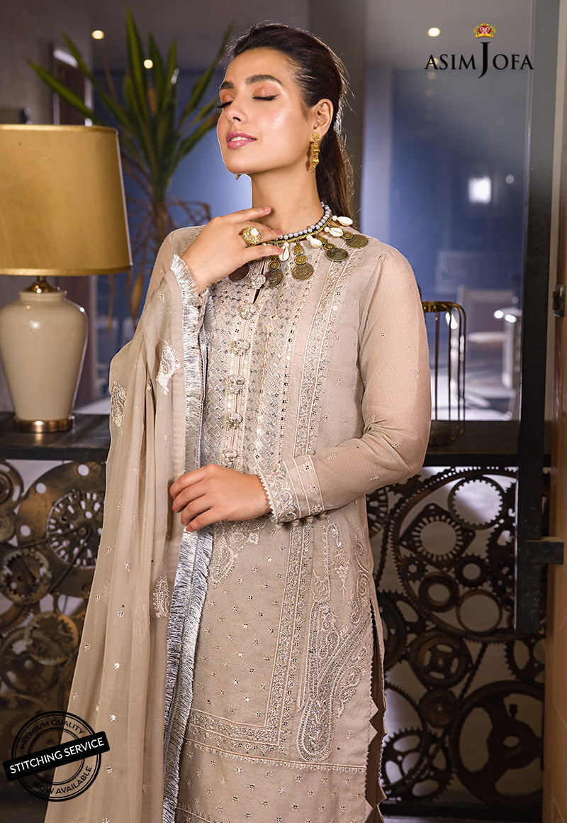 AJCK-12 | Asim Jofa Chikankari Eid Collection 2022 | Unstitched Embroidered Lawn Suit