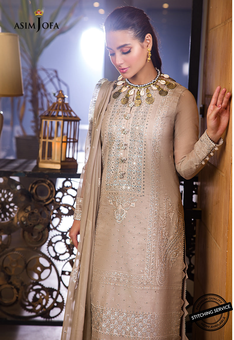 AJCK-12 | Asim Jofa Chikankari Eid Collection 2022 | Unstitched Embroidered Lawn Suit