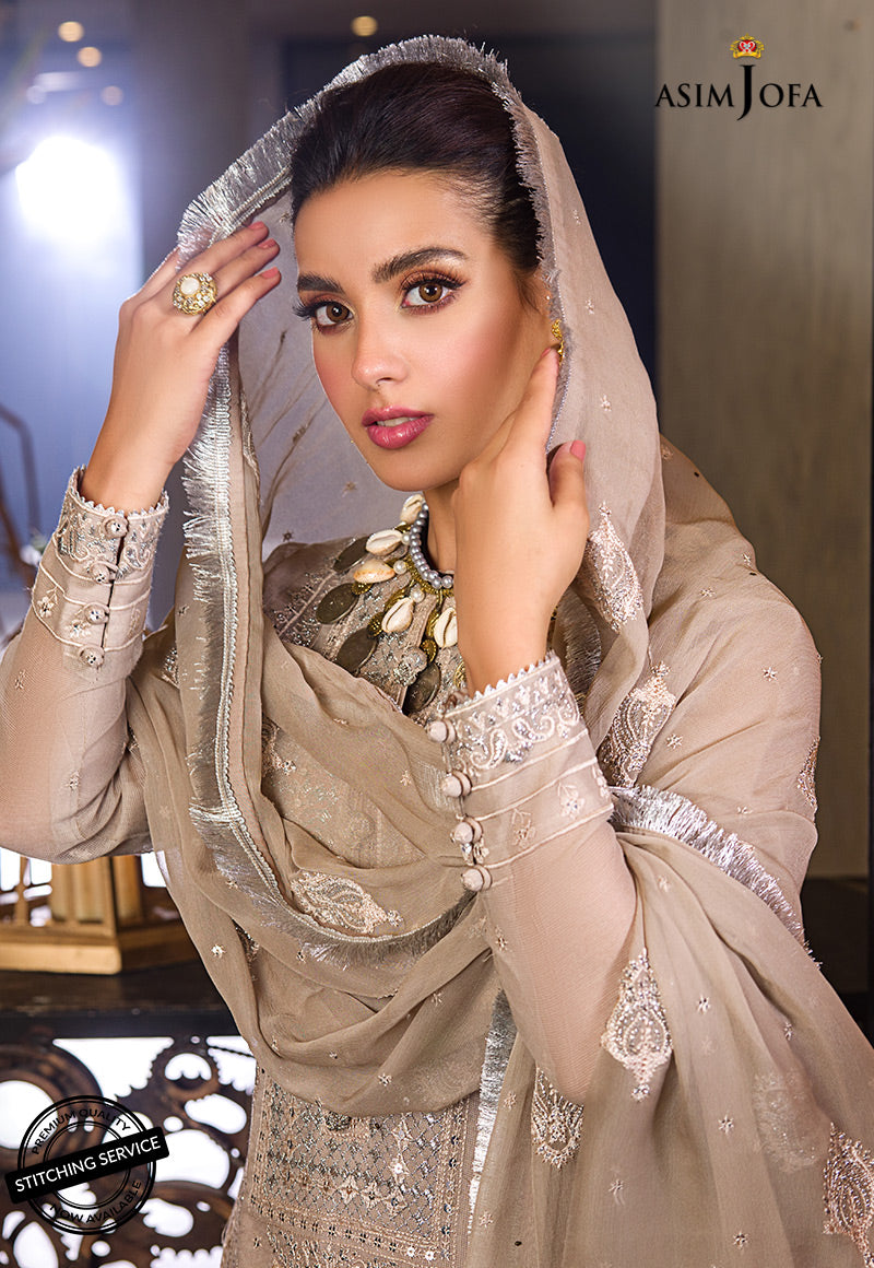 AJCK-12 | Asim Jofa Chikankari Eid Collection 2022 | Unstitched Embroidered Lawn Suit