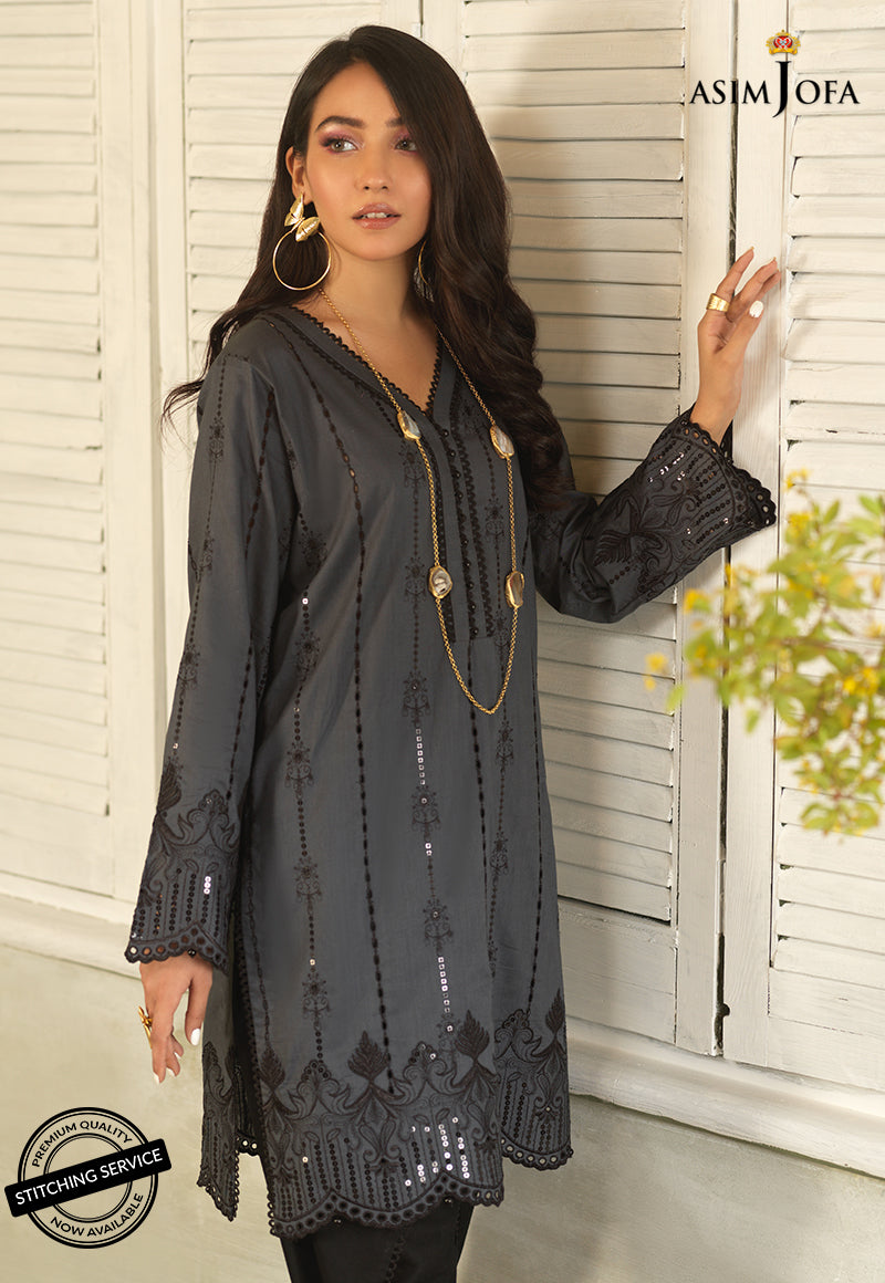 AJES-12 | Asim Jofa AJ Essentials Summer Collection 2022 | Embroidered Cotton Suits Unstitched 2 Piece
