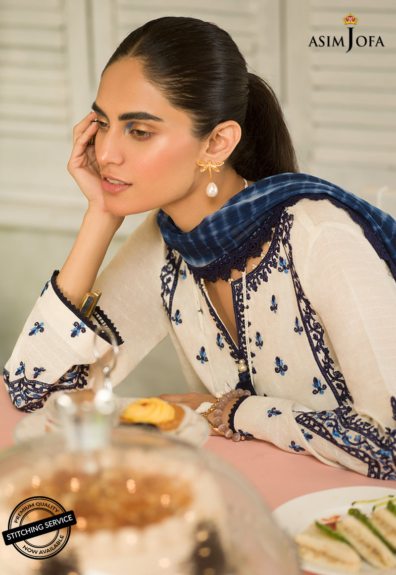 AJES-03 | Asim Jofa AJ Essentials Summer Collection 2022 | Embroidered Jacquard Suits Unstitched 3 Piece
