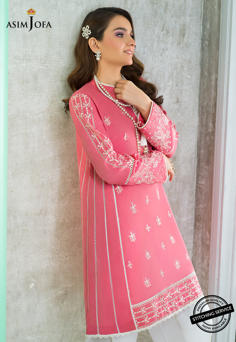 AJES-04 | Asim Jofa AJ Essentials Summer Collection 2022 | Embroidered Cotton Suits Unstitched 2 Piece