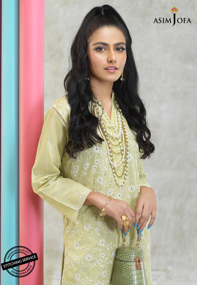 AJES-09 | Asim Jofa AJ Essentials Summer Collection 2022 | Embroidered Cotton Suits Unstitched 2 Piece
