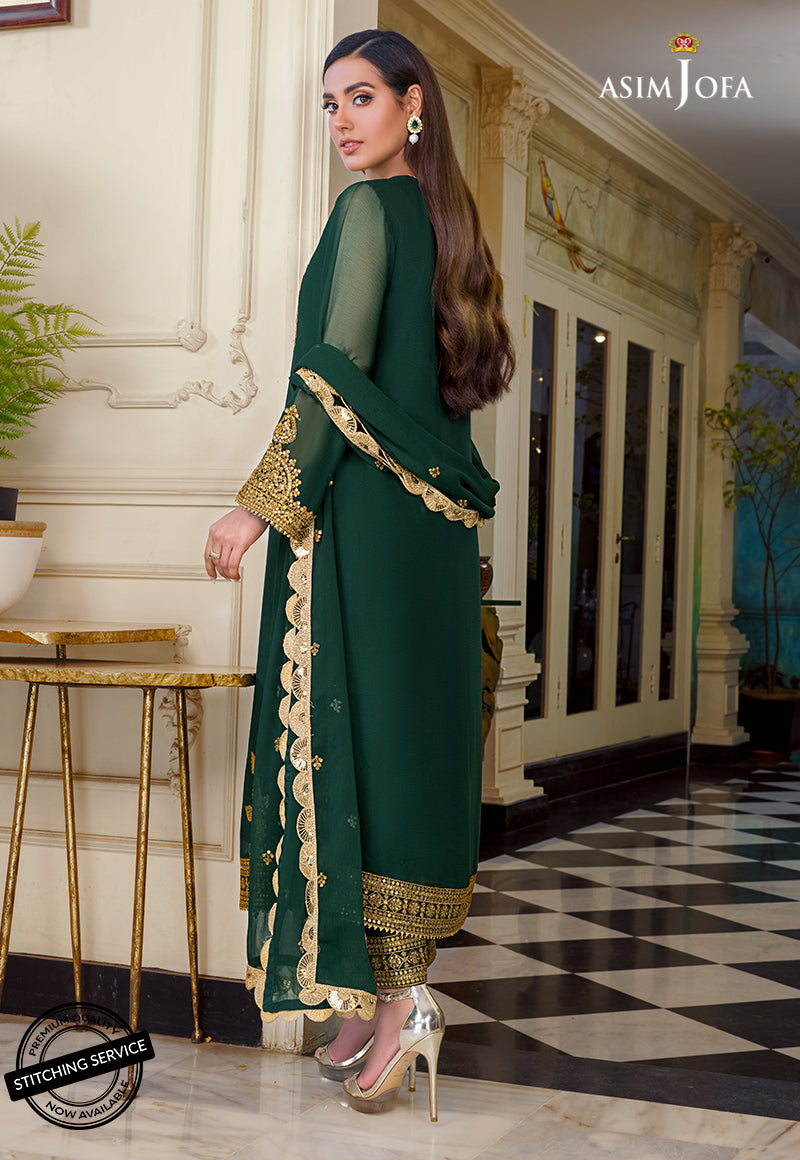 AJIM-03 Asim Jofa The Iqra & Minal Edit Winter Collection 2022 | Unstitched Embroidered Cotton Suits
