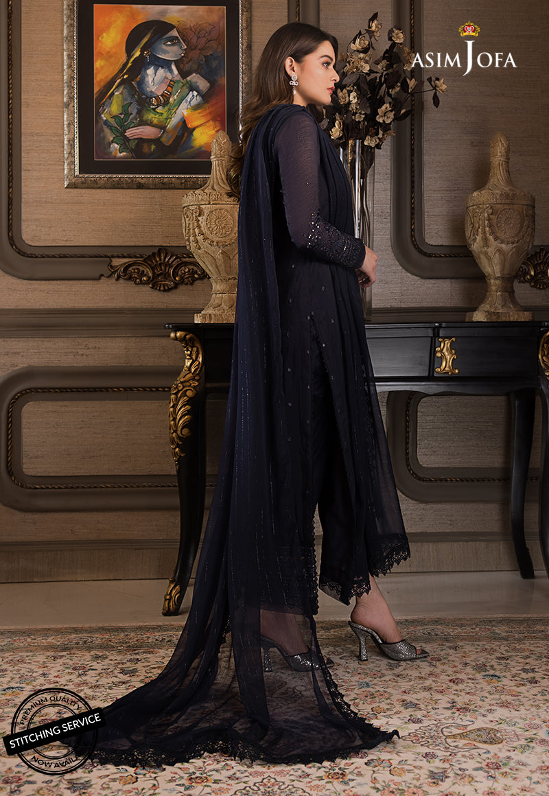 AJIM-04 Asim Jofa The Iqra & Minal Edit Winter Collection 2022 | Unstitched Embroidered Cotton Suits