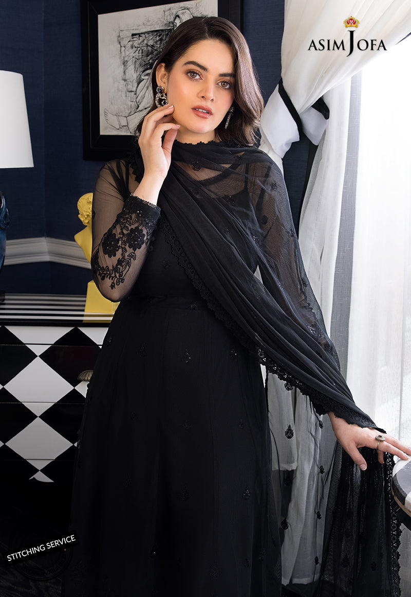 AJIM-24 Asim Jofa The Iqra & Minal Edit Winter Collection 2022 | Unstitched Embroidered Cotton Suits