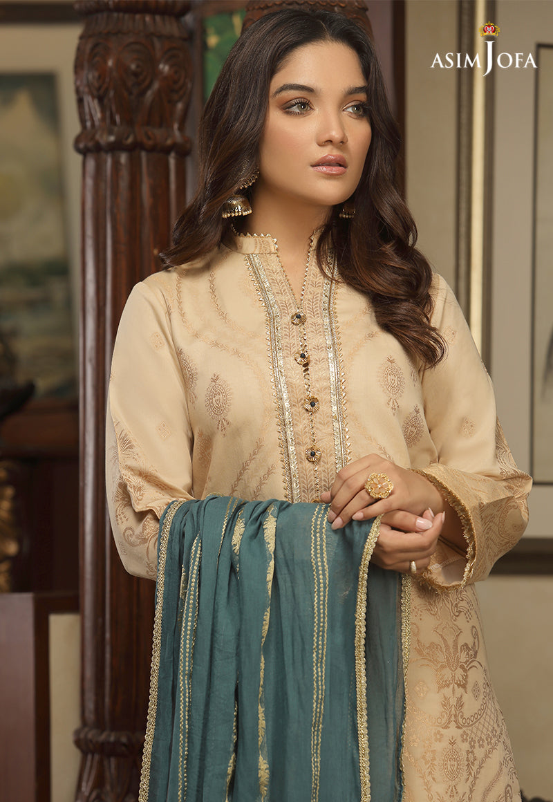 AJJD-07 | Asim Jofa Jacquard Eid Edition 2022 | Stitched RTW Jacquard Suits