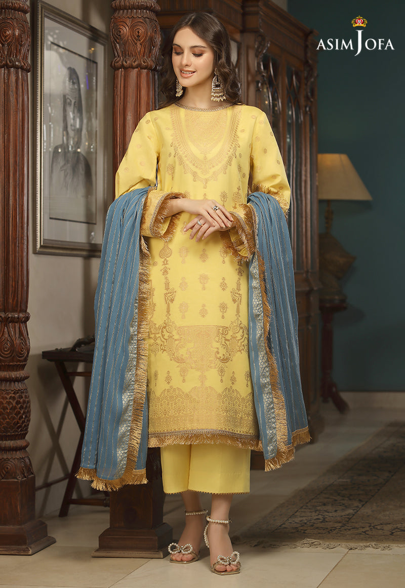 AJJD-10 | Asim Jofa Jacquard Eid Edition 2022 | Stitched RTW Jacquard Suits