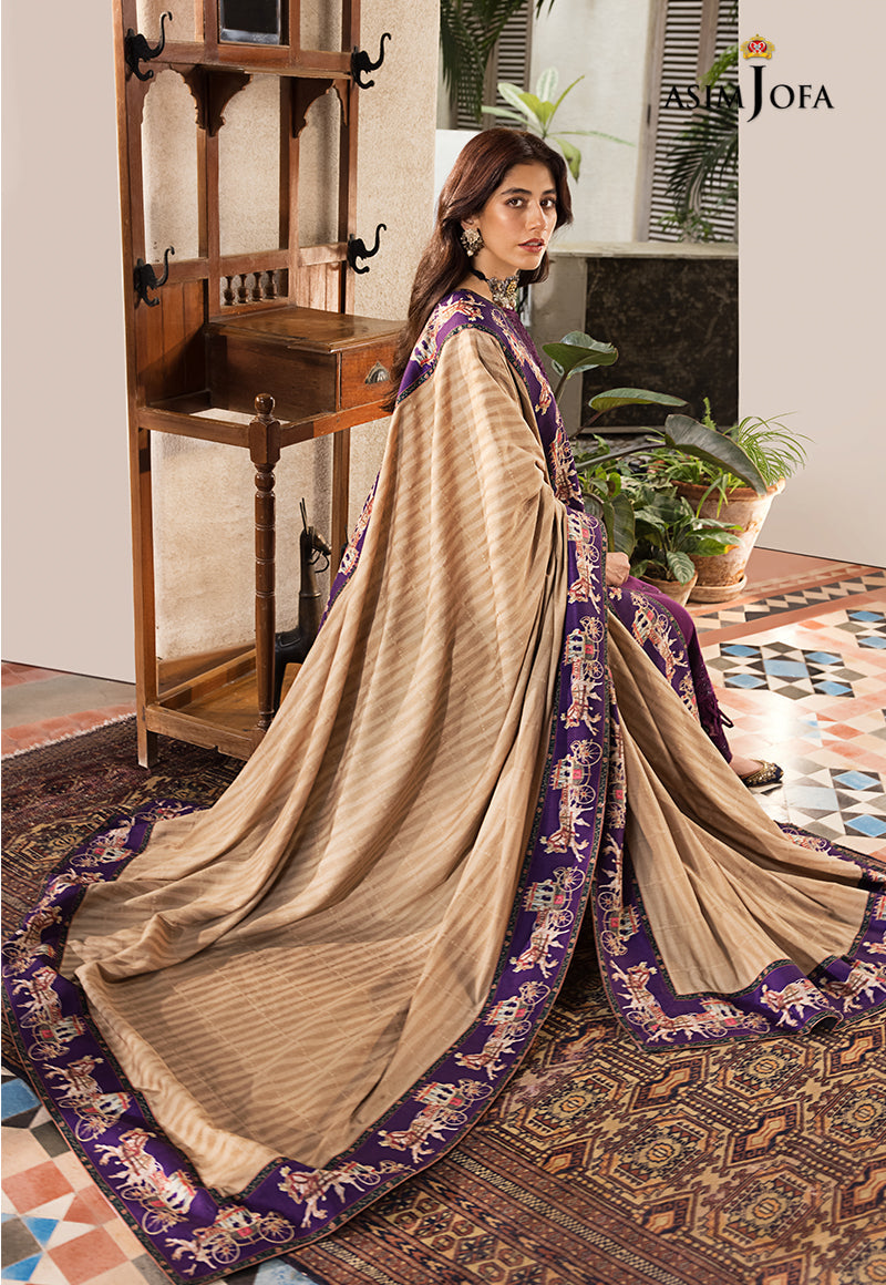 AJK-02 | Asim Jofa The Syra Edit Kashmiri Embroidered Collection 2022 | Unstitched Embroidered Winter Suits