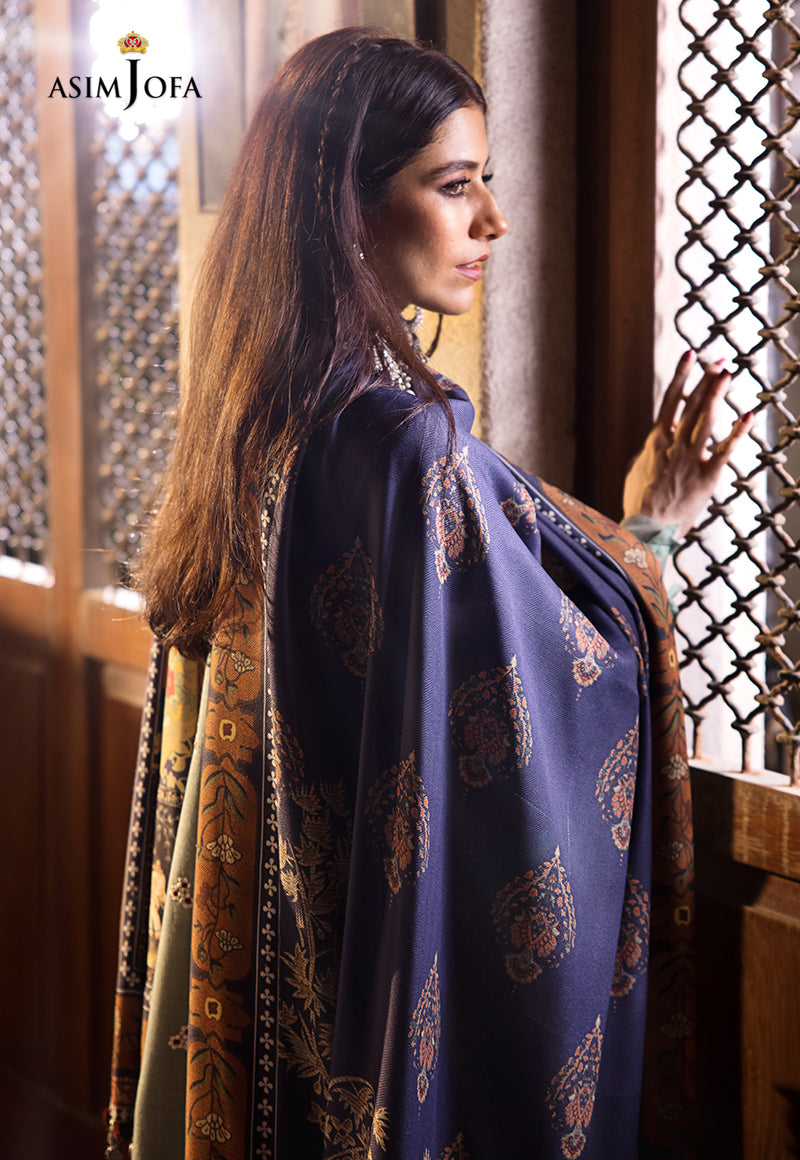 AJK-03 | Asim Jofa The Syra Edit Kashmiri Embroidered Collection 2022 | Unstitched Embroidered Winter Suits
