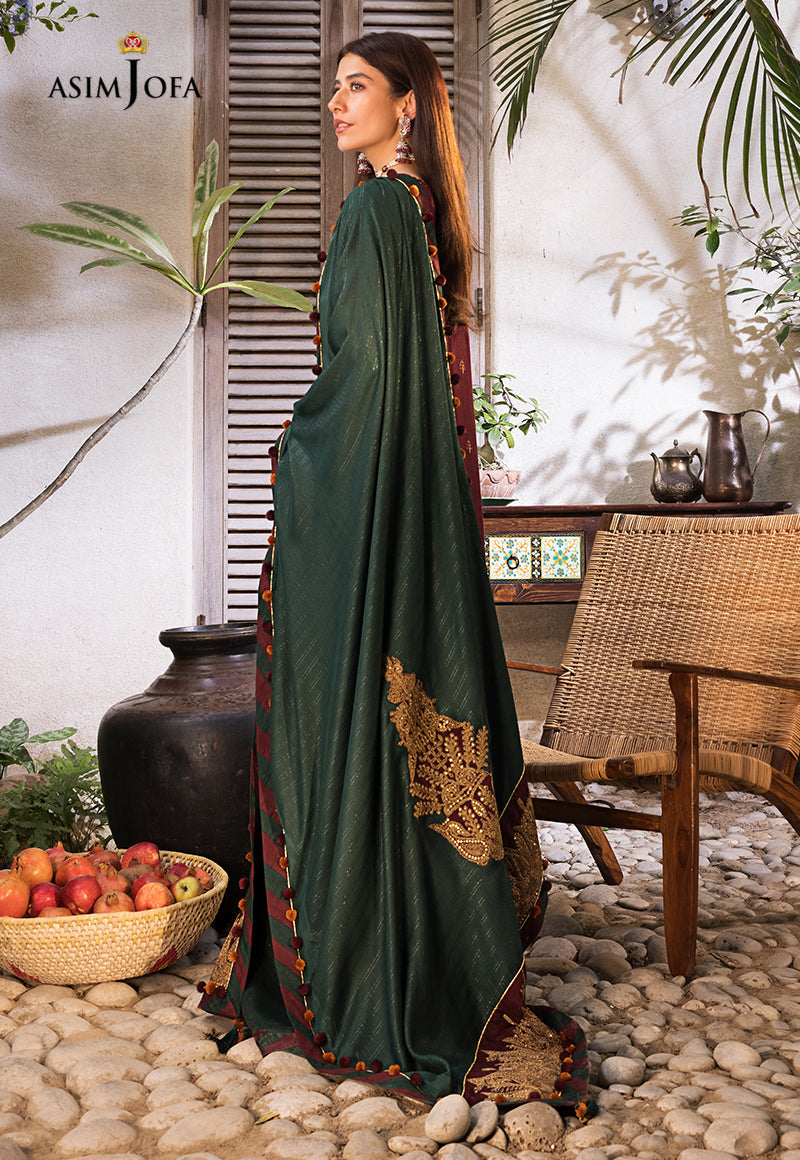 AJK-04 | Asim Jofa The Syra Edit Kashmiri Embroidered Collection 2022 | Unstitched Embroidered Winter Suits