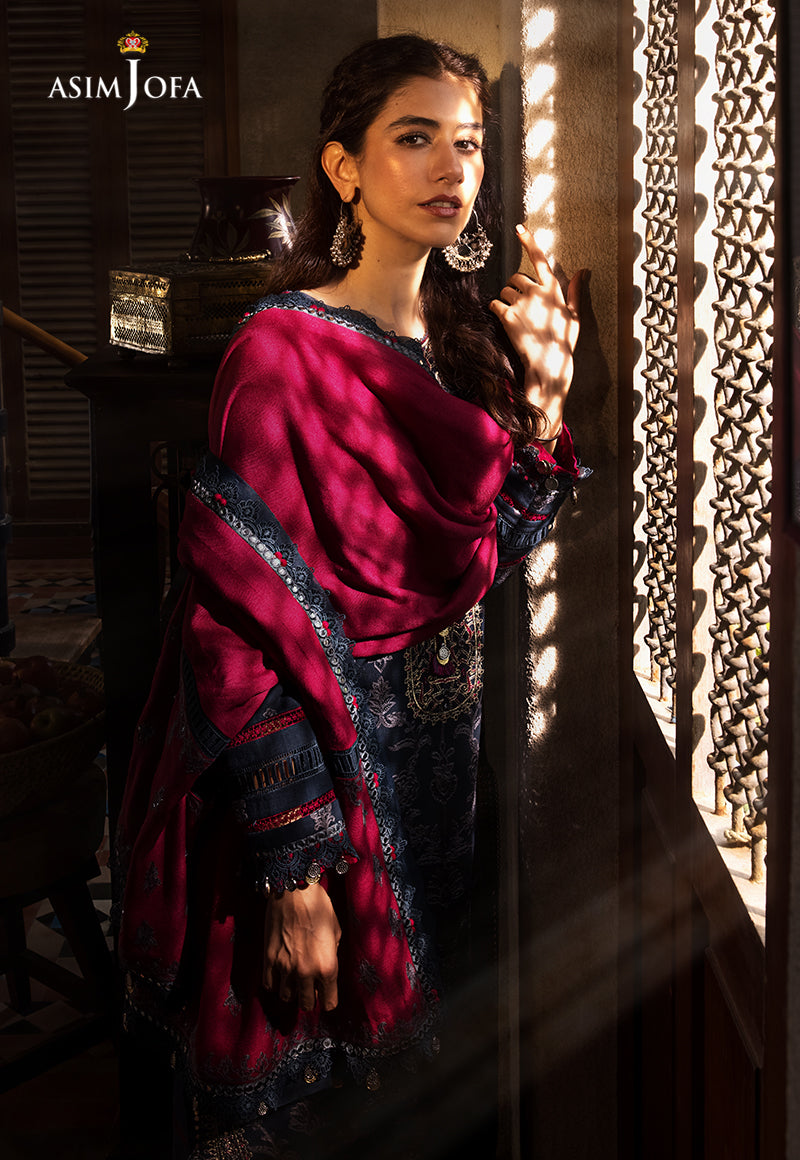 AJK-06 | Asim Jofa The Syra Edit Kashmiri Embroidered Collection 2022 | Unstitched Embroidered Winter Suits