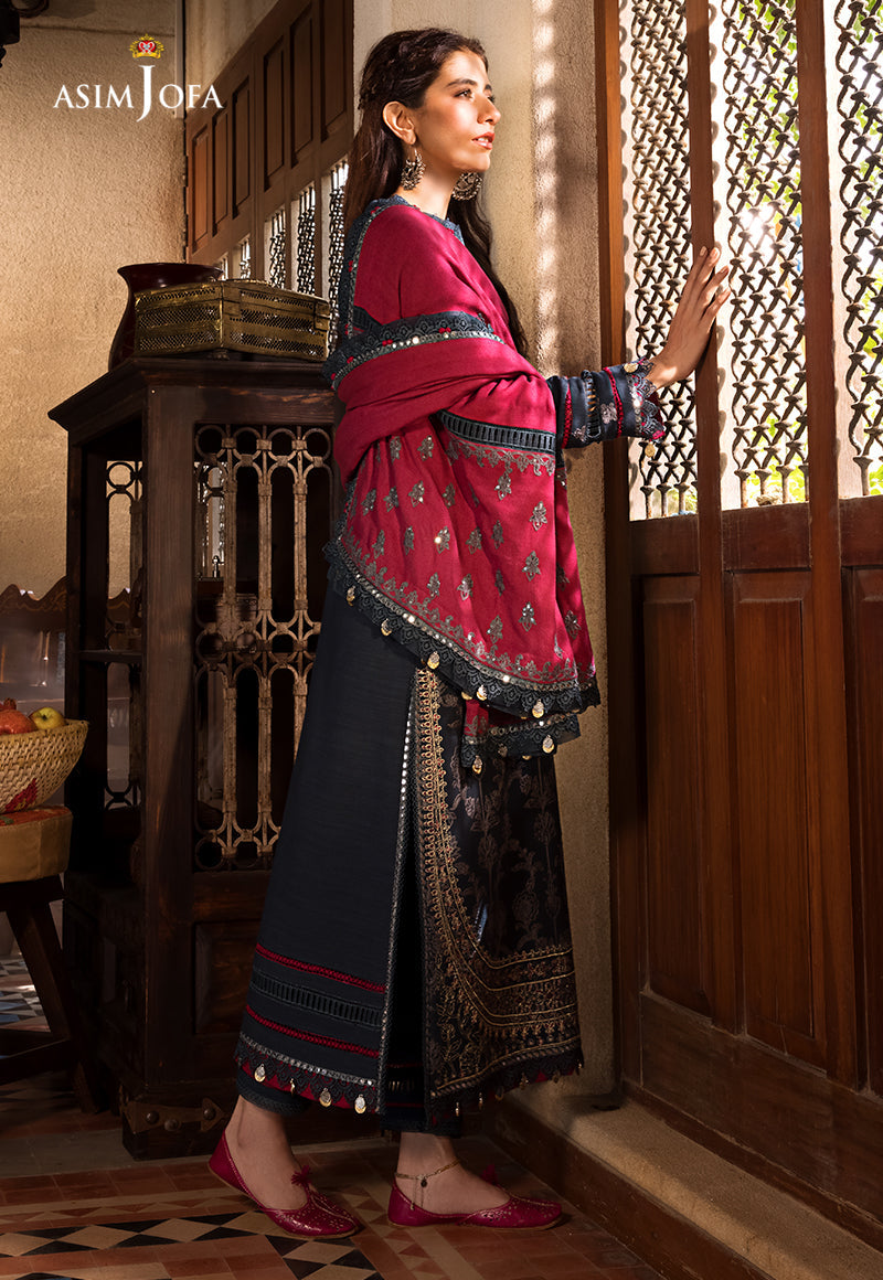 AJK-06 | Asim Jofa The Syra Edit Kashmiri Embroidered Collection 2022 | Unstitched Embroidered Winter Suits
