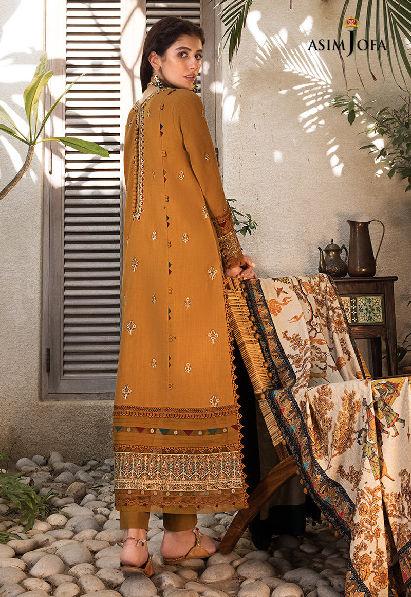 AJK-07 | Asim Jofa The Syra Edit Kashmiri Embroidered Collection 2022 | Unstitched Embroidered Winter Suits