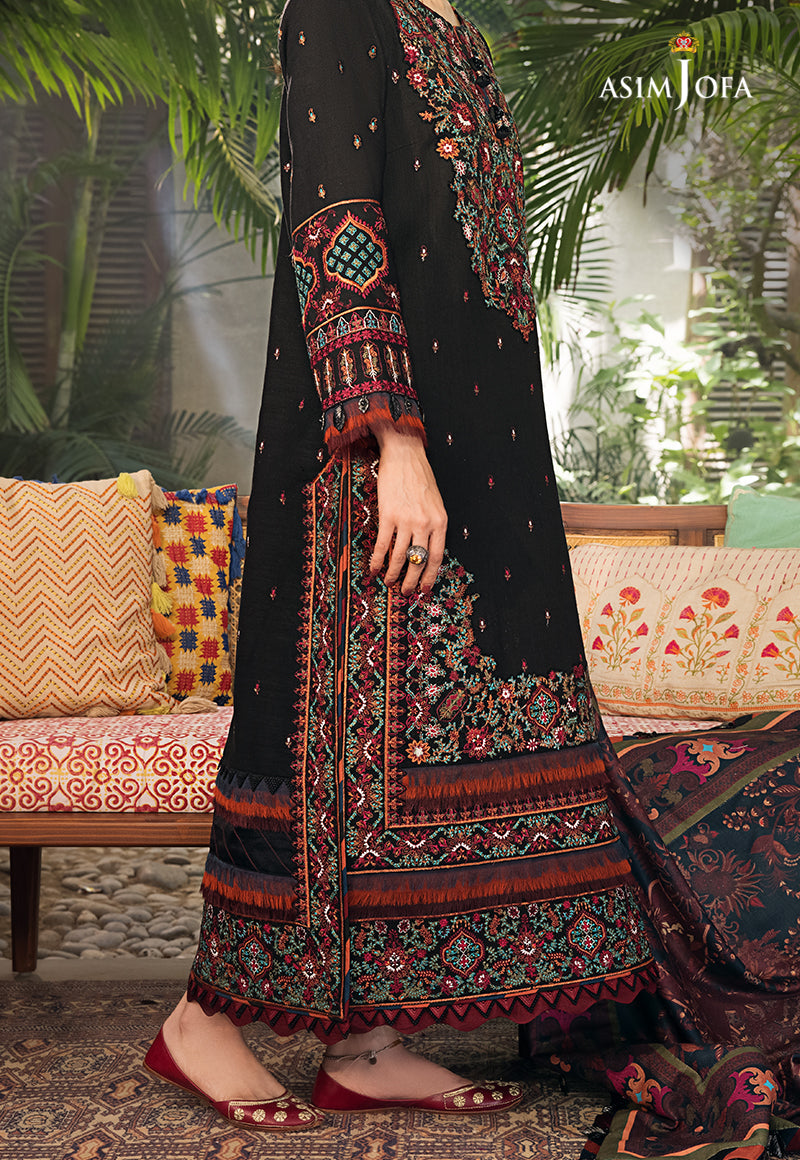 AJK-11 | Asim Jofa The Syra Edit Kashmiri Embroidered Collection 2022 | Unstitched Embroidered Winter Suits