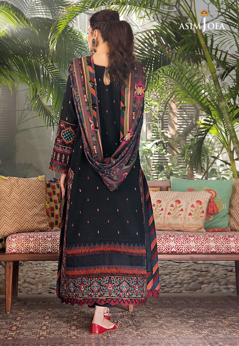 AJK-11 | Asim Jofa The Syra Edit Kashmiri Embroidered Collection 2022 | Unstitched Embroidered Winter Suits