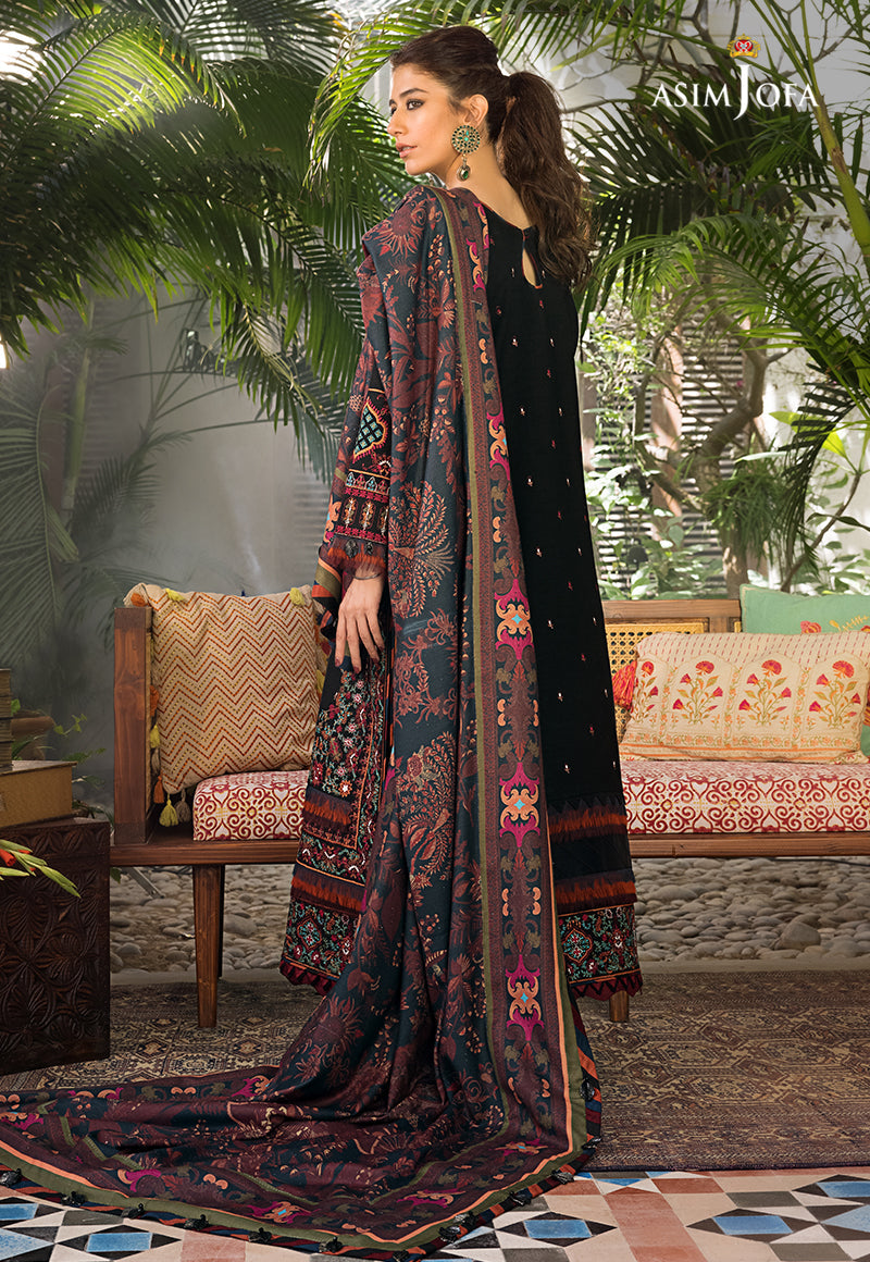 AJK-11 | Asim Jofa The Syra Edit Kashmiri Embroidered Collection 2022 | Unstitched Embroidered Winter Suits
