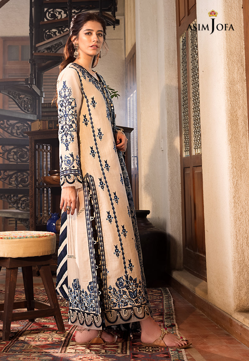 AJK-12 | Asim Jofa The Syra Edit Kashmiri Embroidered Collection 2022 | Unstitched Embroidered Winter Suits