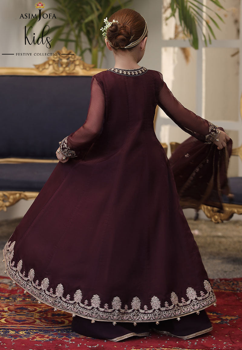 AJKF-01 | Asim Jofa Kids Festive Collection 2022 | Stitched RTW Organza Suit