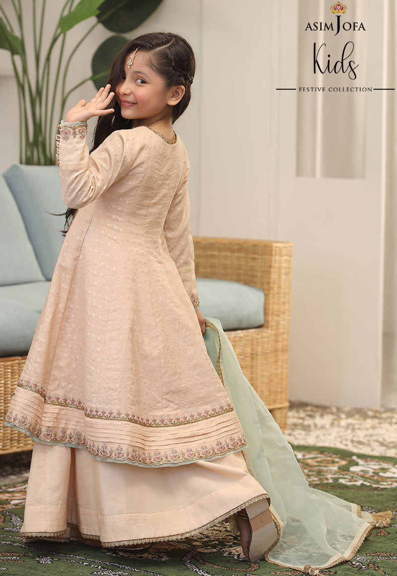 AJKF-02 | Asim Jofa Kids Festive Collection 2022 | Stitched RTW Organza Suit