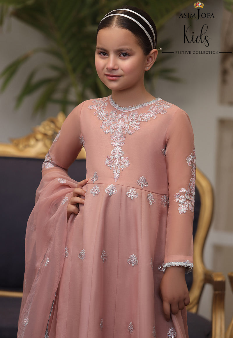 AJKF-03 | Asim Jofa Kids Festive Collection 2022 | Stitched RTW Organza Suit