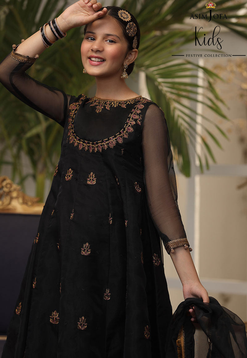 AJKF-05 | Asim Jofa Kids Festive Collection 2022 | Stitched RTW Organza Suit