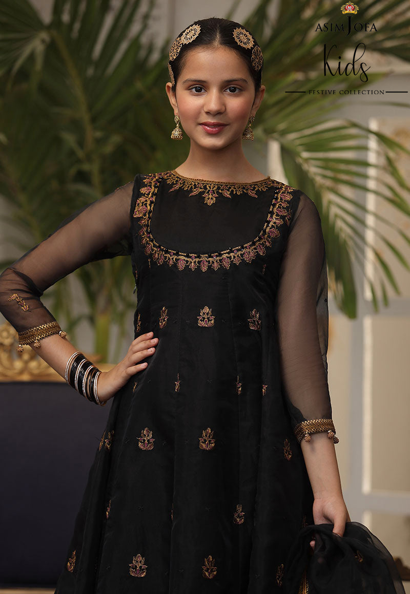 AJKF-05 | Asim Jofa Kids Festive Collection 2022 | Stitched RTW Organza Suit