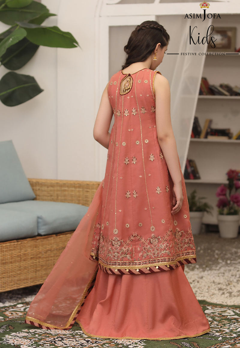 AJKF-06 | Asim Jofa Kids Festive Collection 2022 | Stitched RTW Organza Suit