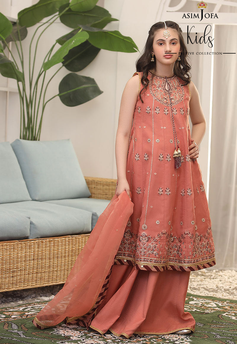 AJKF-06 | Asim Jofa Kids Festive Collection 2022 | Stitched RTW Organza Suit